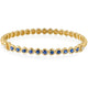 Blue Sapphire Beaded Bangle