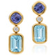 Tanzanite & Aqua Spectrum Earrings