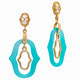 Blue Agate Secret Garden Earrings