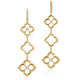 Triple Drop Lotus G Boutique Earrings