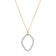 Yellow & White Gold Diamond Gallet Pendant