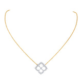 Gold & Diamond Lotus Fleur Pendant