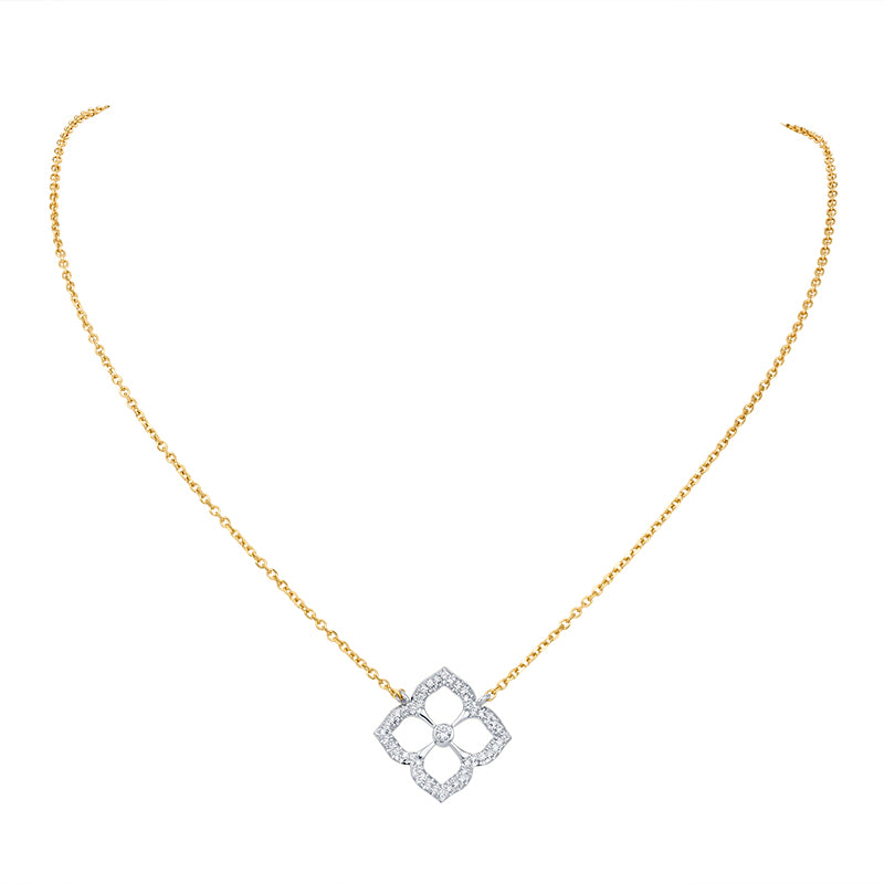 Gold & Diamond Lotus Fleur Pendant