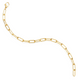 Small Yellow Gold Paperclip Bracelet