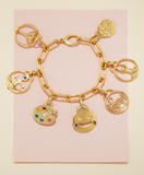 Large Yellow Gold Paperclip Bracelet